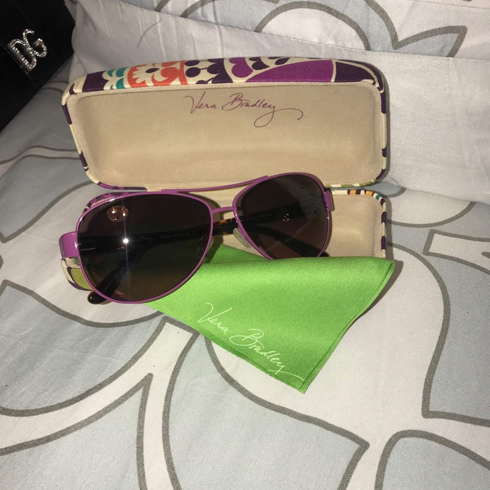 Vera Bradley purple aviators